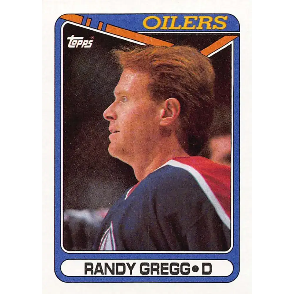1990-91 Topps #275 Randy Gregg NM-MT Edmonton Oilers Hockey Card - Hockey Card Single