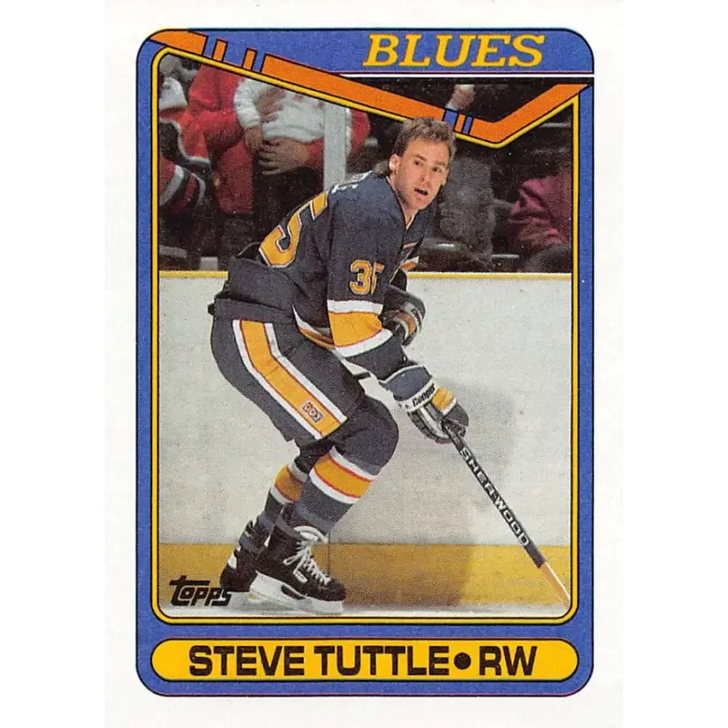 1990-91 Topps #278 Steve Tuttle NM-MT St. Louis Blues Hockey Card - Hockey Card Single