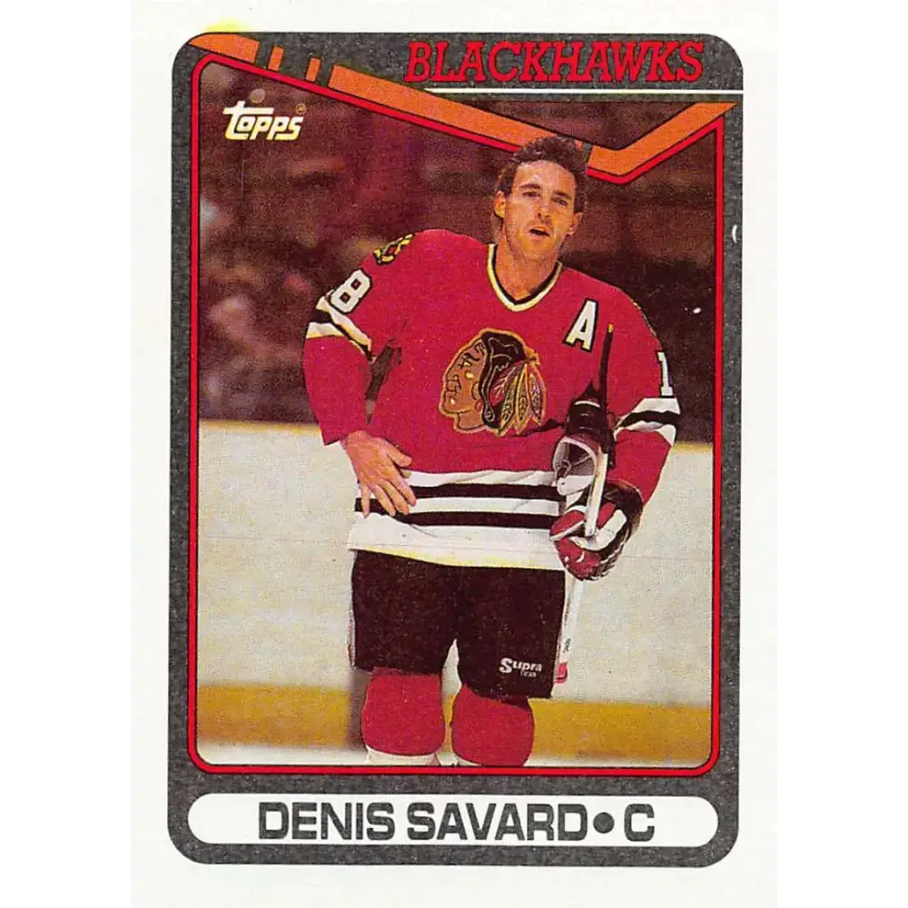 1990-91 Topps #28 Denis Savard NM-MT Hockey Card - Hockey Card Single