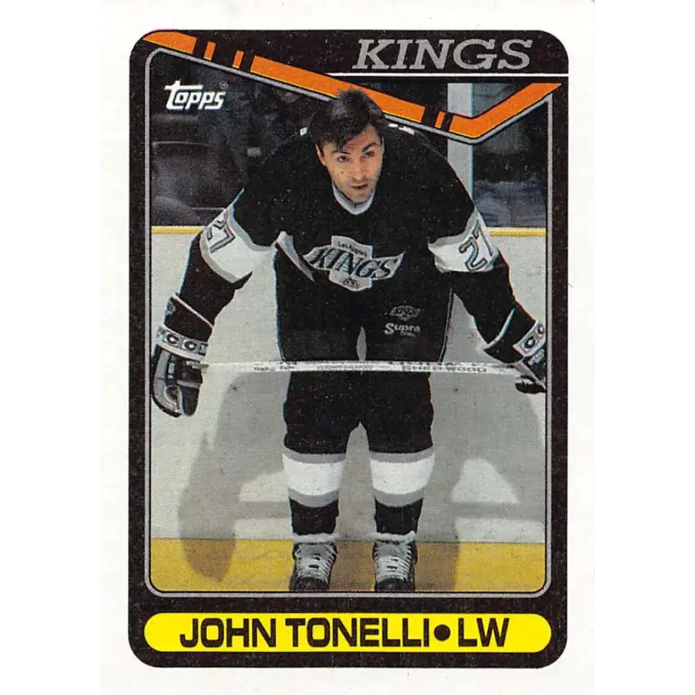 1990-91 Topps #281 John Tonelli NM-MT Los Angeles Kings Hockey Card - Hockey Card Single