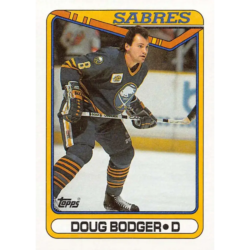 1990-91 Topps #282 Doug Bodger NM-MT Buffalo Sabres Hockey Card - Hockey Card Single