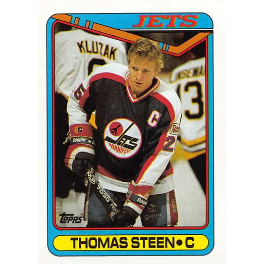 1990-91 Topps #283 Thomas Steen NM-MT Winnipeg Jets Hockey Card