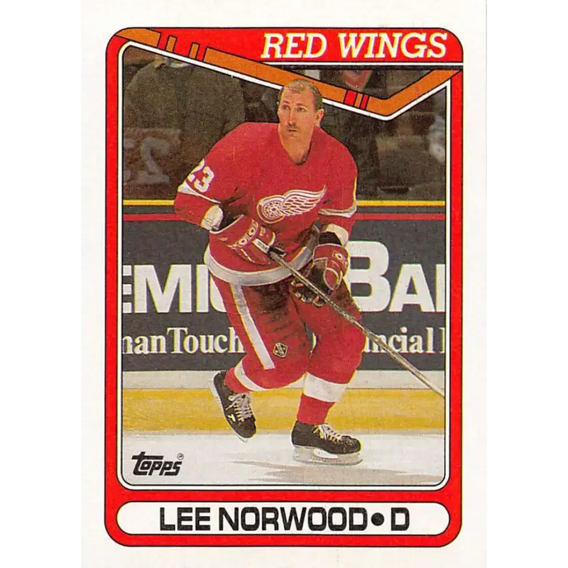 1990-91 Topps #285 Lee Norwood NM-MT Hockey Card - Hockey Card Single