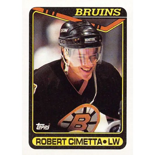 1990-91 Topps #288 Rob Cimetta NM-MT Boston Bruins Hockey Card