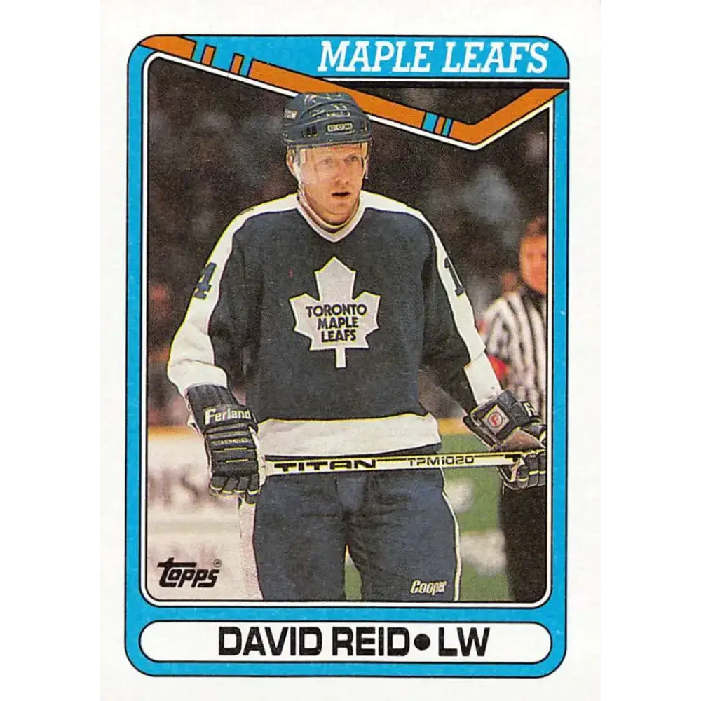 1990-91 Topps #290 David Reid NM-MT Toronto Maple Leafs Hockey Card - Hockey Card Single