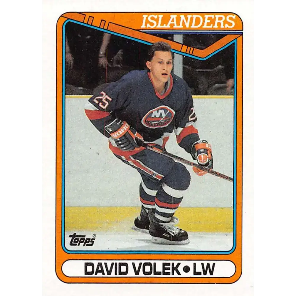 1990-91 Topps #300 David Volek NM-MT New York Islanders Hockey Card - Hockey Card Single