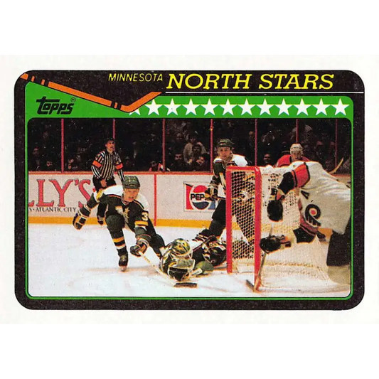 1990-91 Topps #305 North Stars Team NM-MT Hockey Card - Hockey Card Single