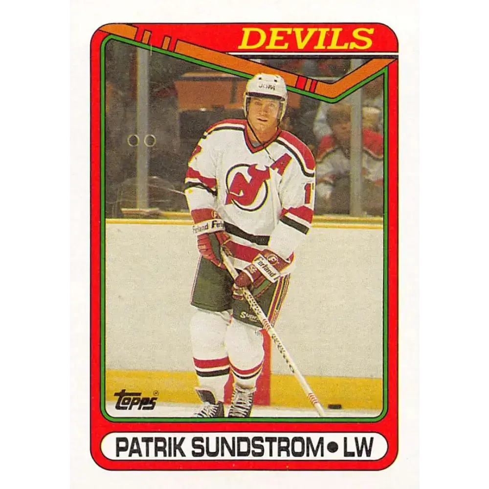 1990-91 Topps #306 Patrik Sundstrom NM-MT New Jersey Devils Hockey Card