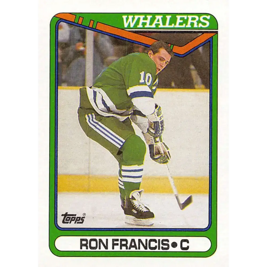 1990-91 Topps #311 Ron Francis NM-MT Hartford Whalers Hockey Card - Hockey Card Single