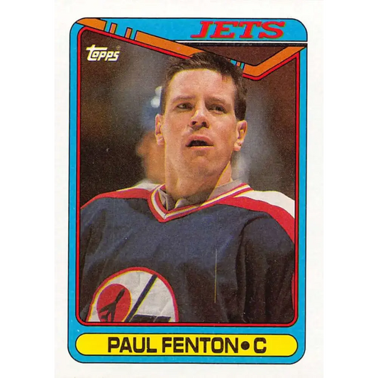 1990-91 Topps #313 Paul Fenton NM-MT Hockey Card - Hockey Card Single