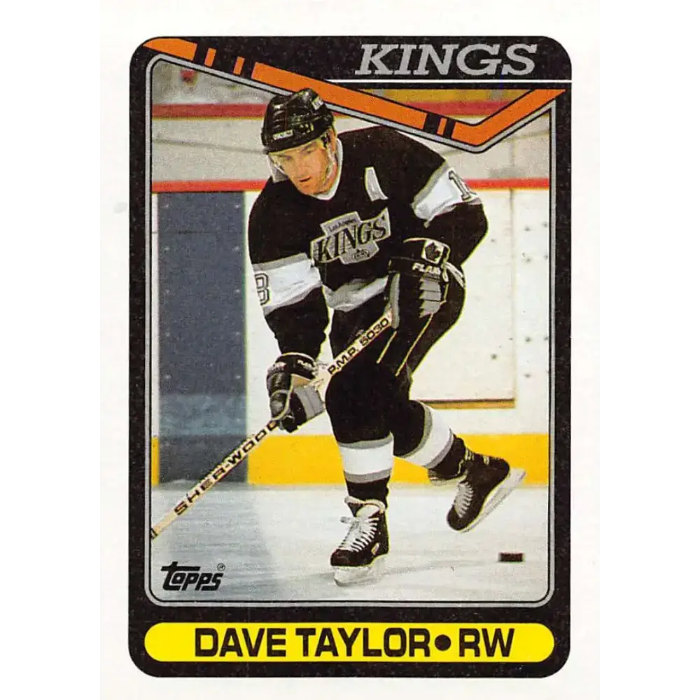 1990-91 Topps #314 Dave Taylor NM-MT Los Angeles Kings Hockey Card - Hockey Card Single