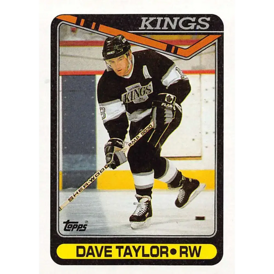 1990-91 Topps #314 Dave Taylor NM-MT Los Angeles Kings Hockey Card