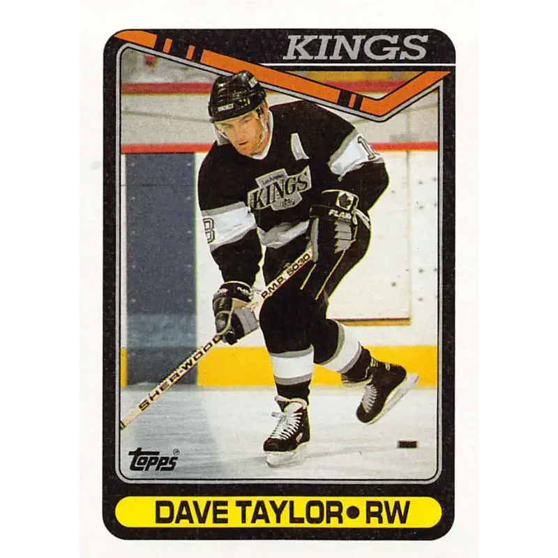1990-91 Topps #314 Dave Taylor NM-MT Los Angeles Kings Hockey Card - Hockey Card Single