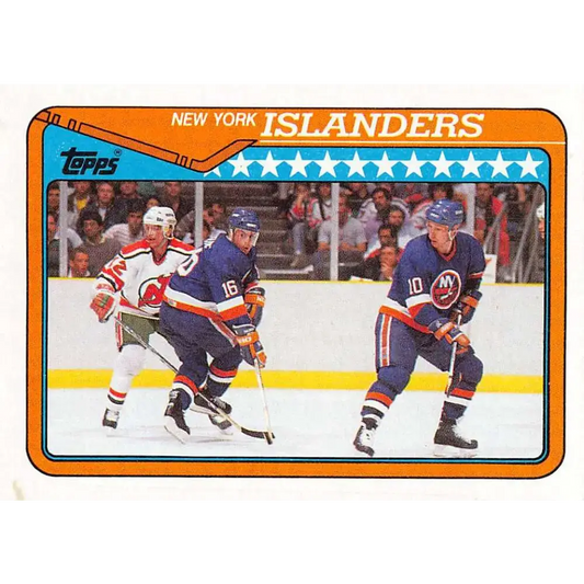 1990-91 Topps #315 Islanders Team NM-MT Buffalo Sabres Hockey Card