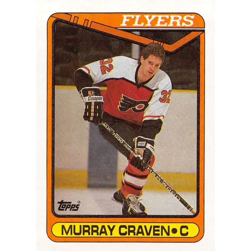 1990-91 Topps #318 Murray Craven NM-MT Philadelphia Flyers Hockey Card - Hockey Card Single