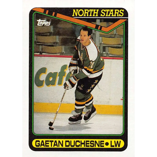 1990-91 Topps #319 Gaetan Duchesne NM-MT Minnesota North Stars Hockey Card - Hockey Card Single