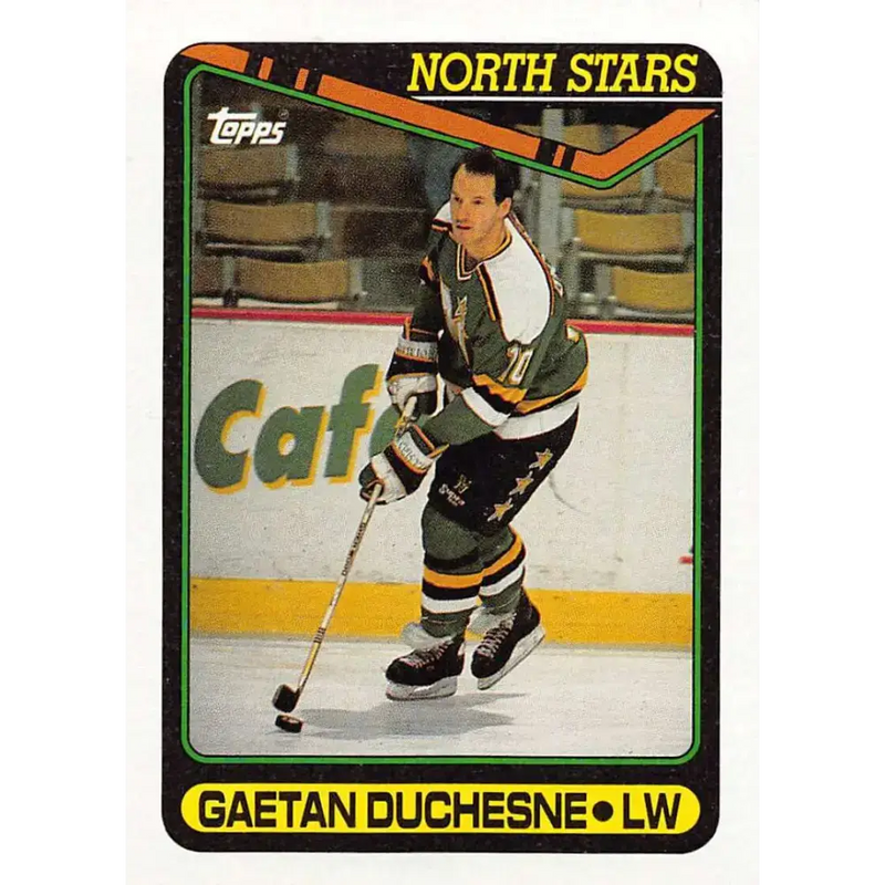 1990-91 Topps #319 Gaetan Duchesne NM-MT Minnesota North Stars Hockey Card - Hockey Card Single