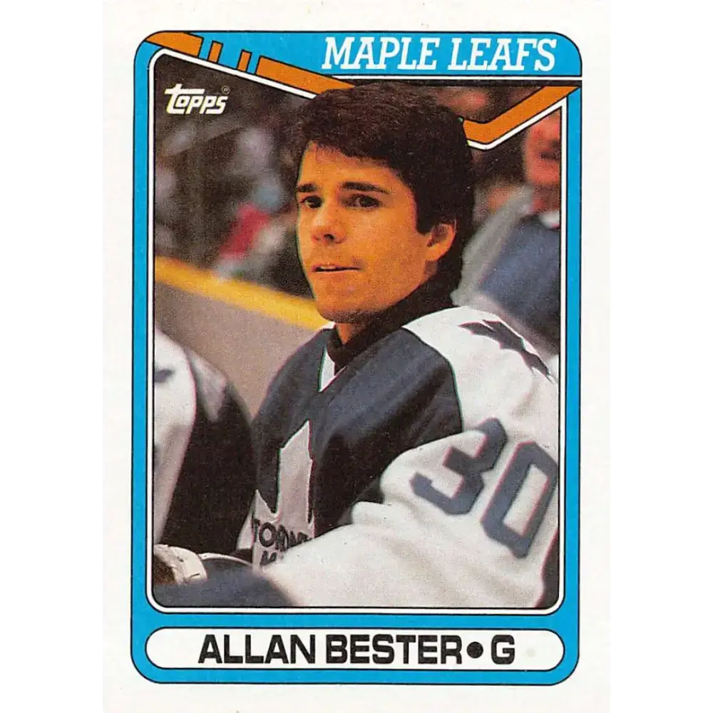 1990-91 Topps #32 Allan Bester NM-MT Toronto Maple Leafs Hockey Card - Hockey Card Single