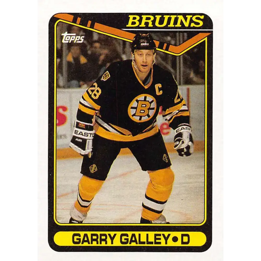 1990-91 Topps #331 Garry Galley NM-MT RC Rookie Boston Bruins Hockey Card