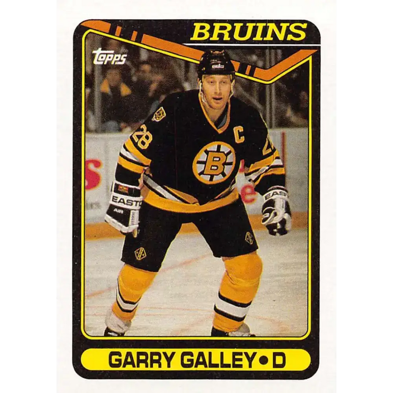 1990-91 Topps #331 Garry Galley NM-MT RC Rookie Boston Bruins Hockey Card - Hockey Card Single