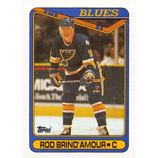 1990-91 Topps #332 Rod Brind’Amour NM-MT RC Rookie St. Louis Blues Hockey Card