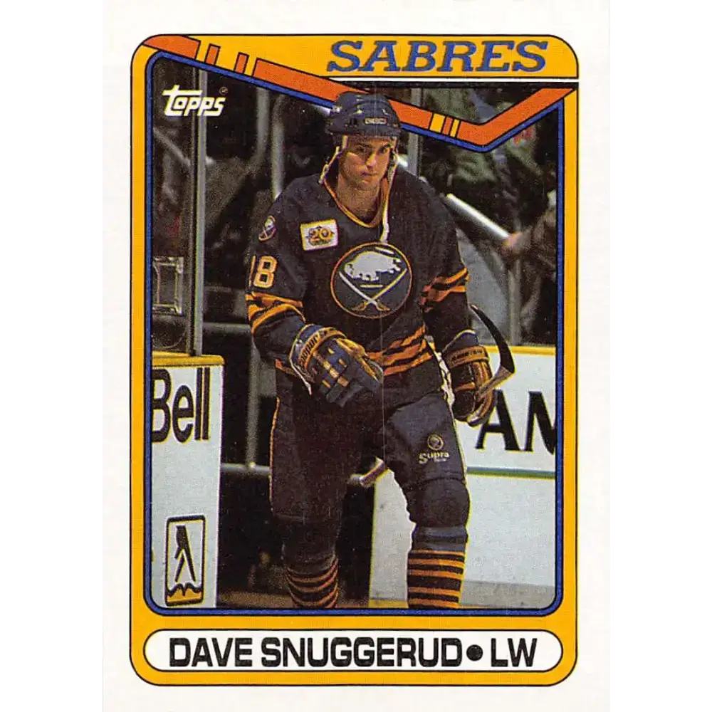 1990-91 Topps #340 Dave Snuggerud NM-MT Hockey Card - Hockey Card Single
