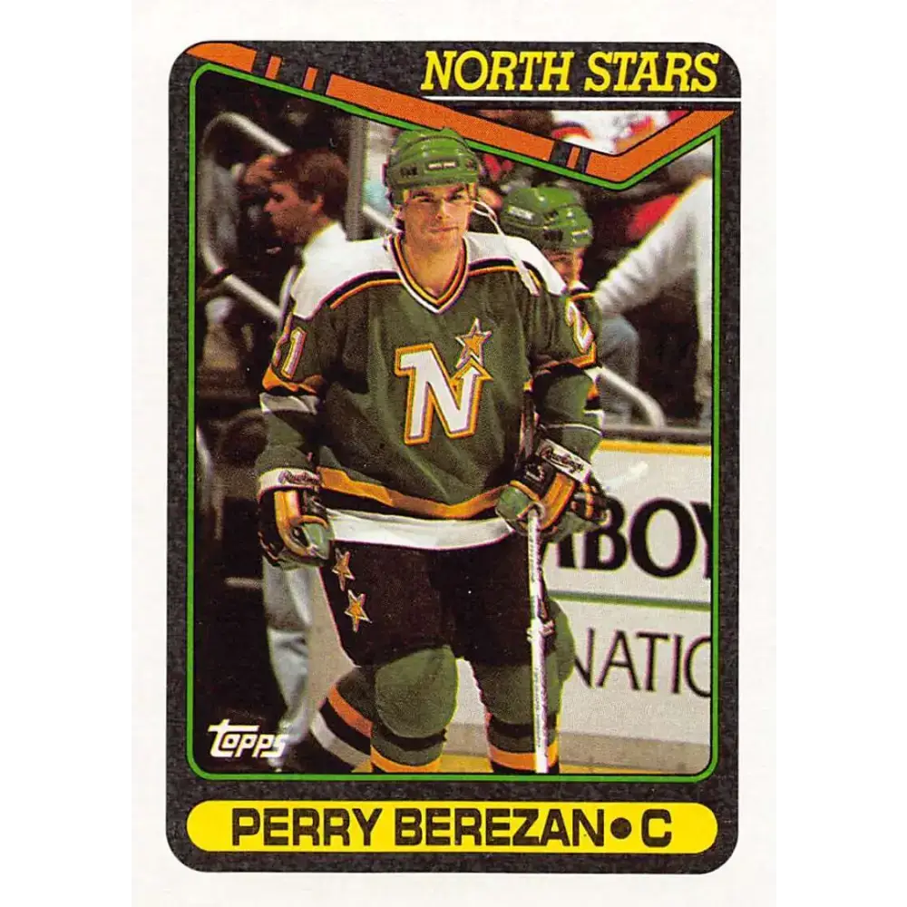 1990-91 Topps #357 Perry Berezan NM-MT Minnesota North Stars Hockey Card - Hockey Card Single