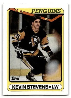 1990-91 Topps #360 Kevin Stevens - Hockey Card Single