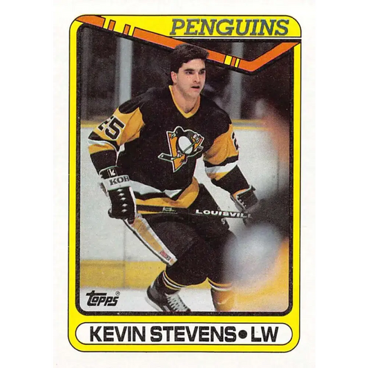 1990-91 Topps #360 Kevin Stevens NM-MT RC Rookie Pittsburgh Penguins Hockey Card