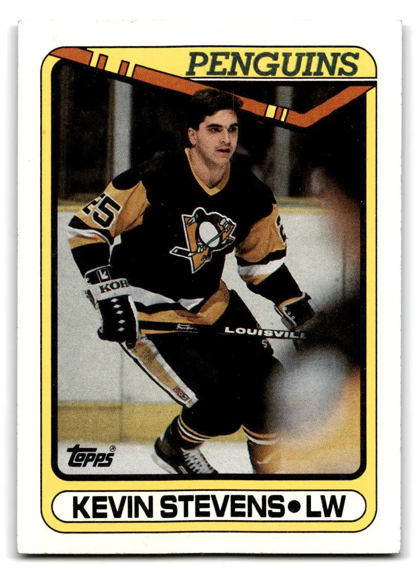 1990-91 Topps #360 Kevin Stevens - Hockey Card Single