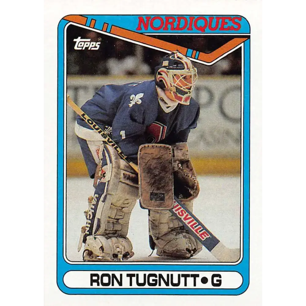 1990-91 Topps #367 Ron Tugnutt NM-MT Hockey Card - Hockey Card Single