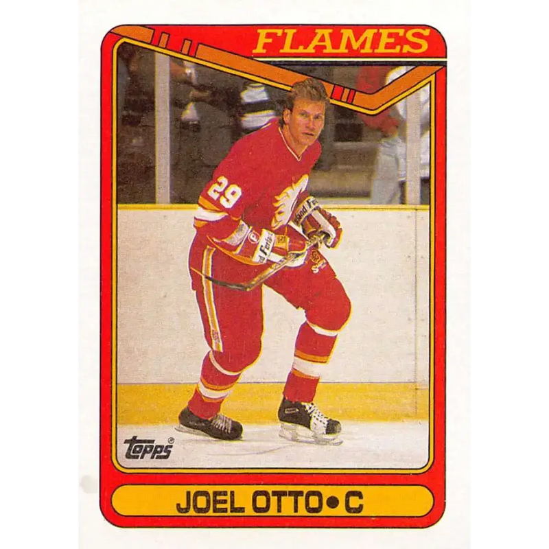 1990-91 Topps #369 Joel Otto NM-MT Calgary Flames Hockey Card - Hockey Card Single
