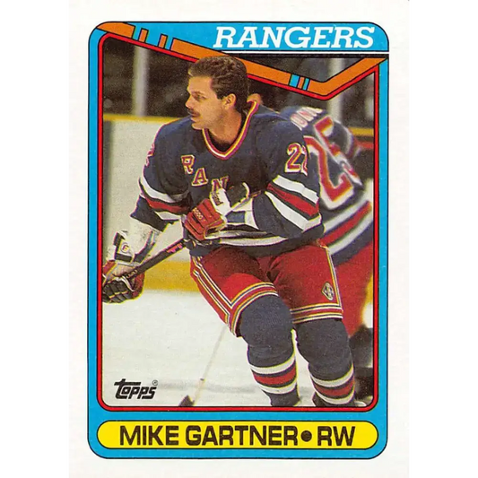 1990-91 Topps #373 Mike Gartner NM-MT Hockey Card - Hockey Card Single