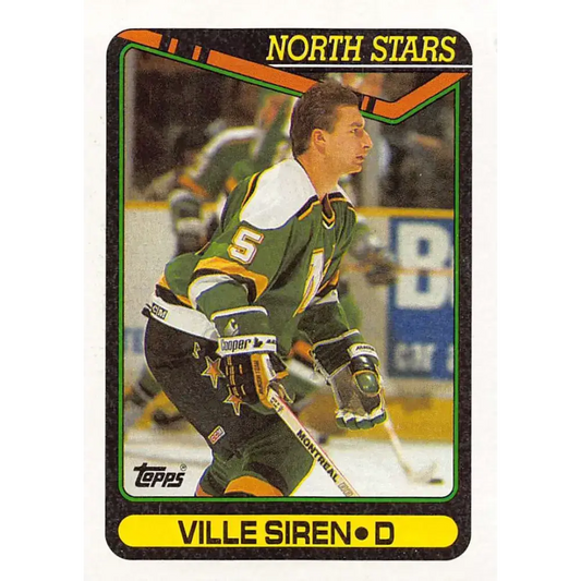 1990-91 Topps #383 Ville Siren NM-MT Minnesota North Stars Hockey Card - Hockey Card Single