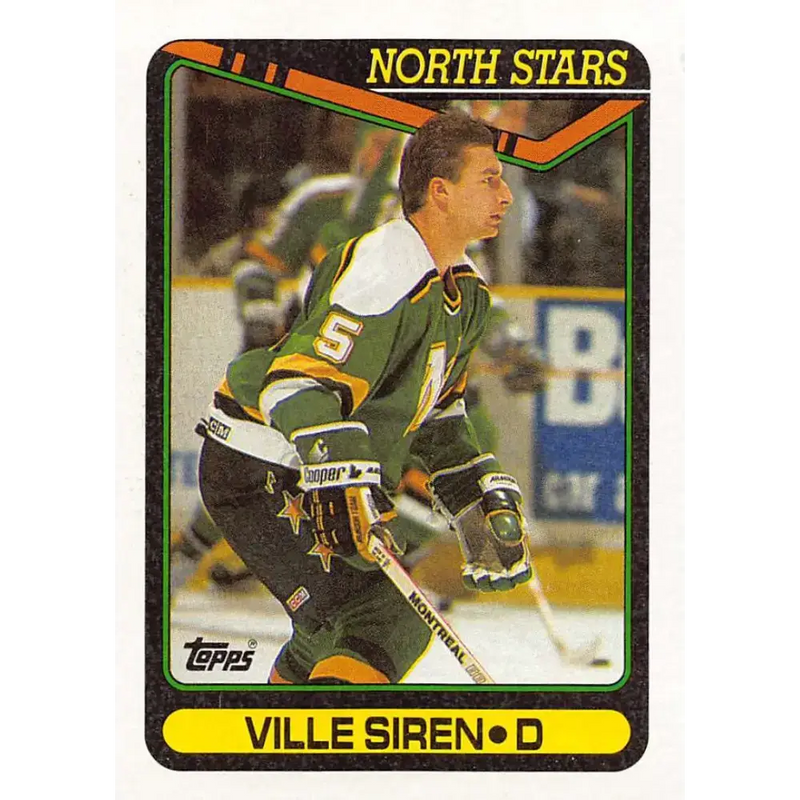 1990-91 Topps #383 Ville Siren NM-MT Minnesota North Stars Hockey Card - Hockey Card Single