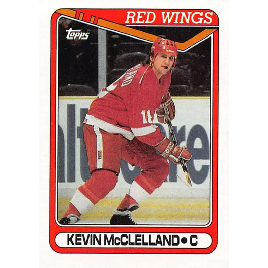 1990-91 Topps #389 Kevin McClelland NM-MT Detroit Red Wings Hockey Card