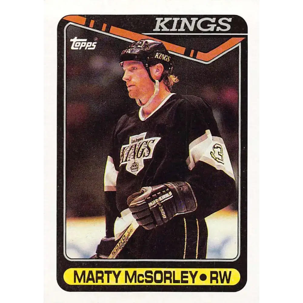 1990-91 Topps #392 Marty McSorley NM-MT Los Angeles Kings Hockey Card - Hockey Card Single