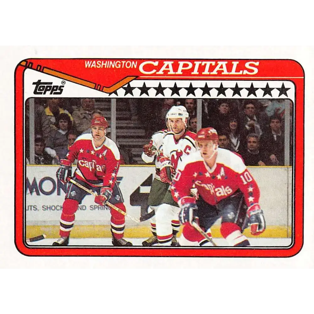 1990-91 Topps #394 Kirk Muller/Scott Stevens NM-MT New Jersey Devils Hockey Card - Hockey Card Single