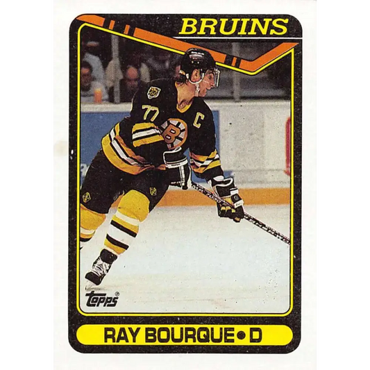 1990-91 Topps #43 Ray Bourque NM-MT Hockey Card