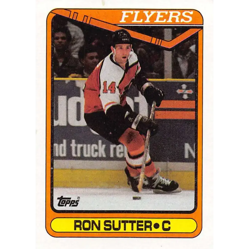 1990-91 Topps #45 Ron Sutter NM-MT Hockey Card - Hockey Card Single