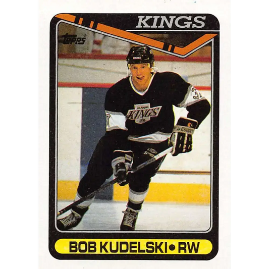 1990-91 Topps #46 Bob Kudelski NM-MT RC Rookie Los Angeles Kings Hockey Card
