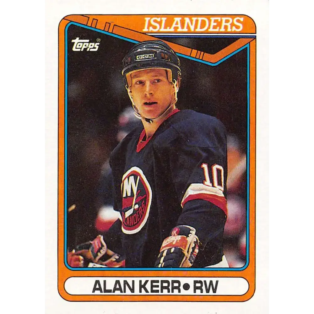 1990-91 Topps #50 Alan Kerr NM-MT New York Islanders Hockey Card - Hockey Card Single