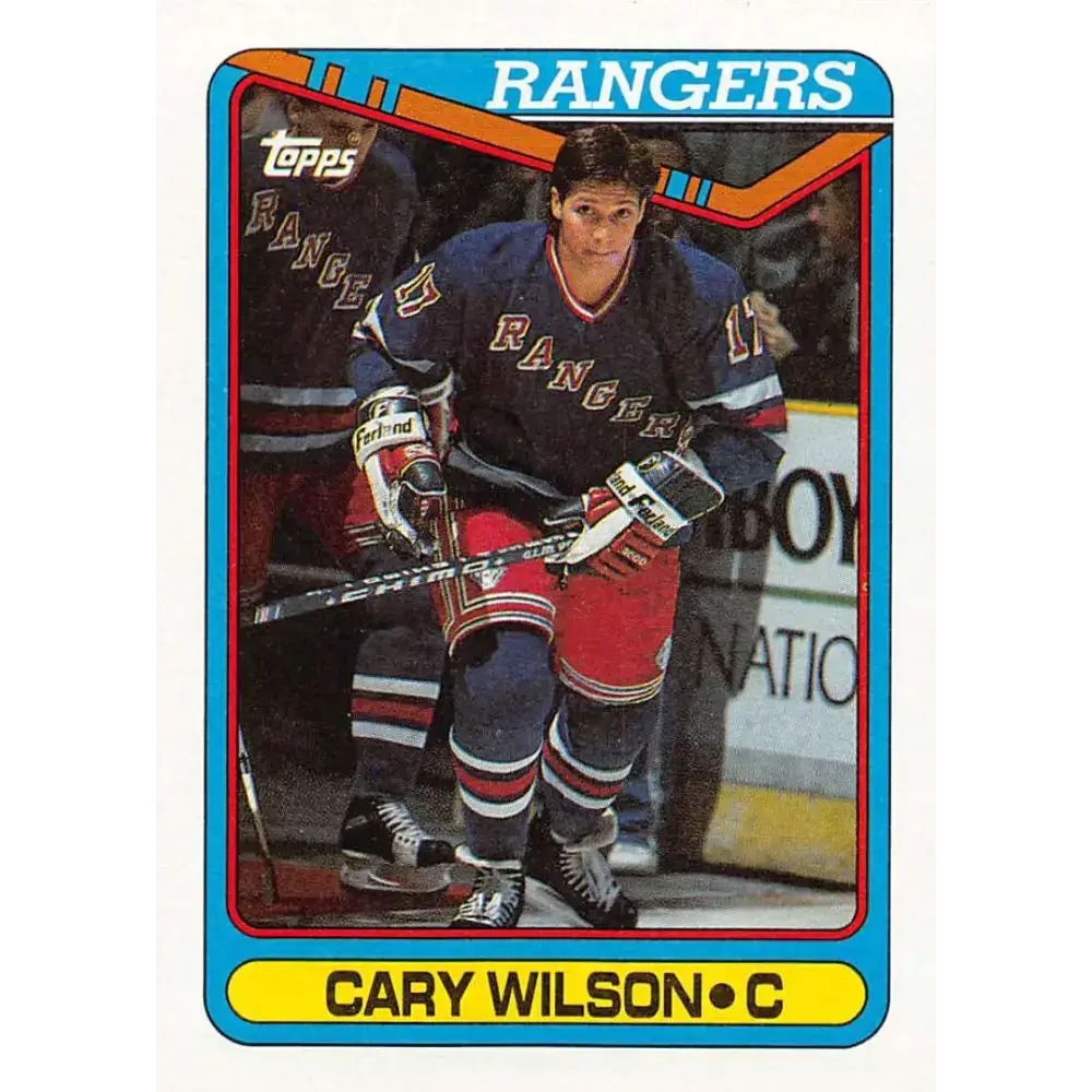 1990-91 Topps #54 Carey Wilson NM-MT Hockey Card - Hockey Card Single
