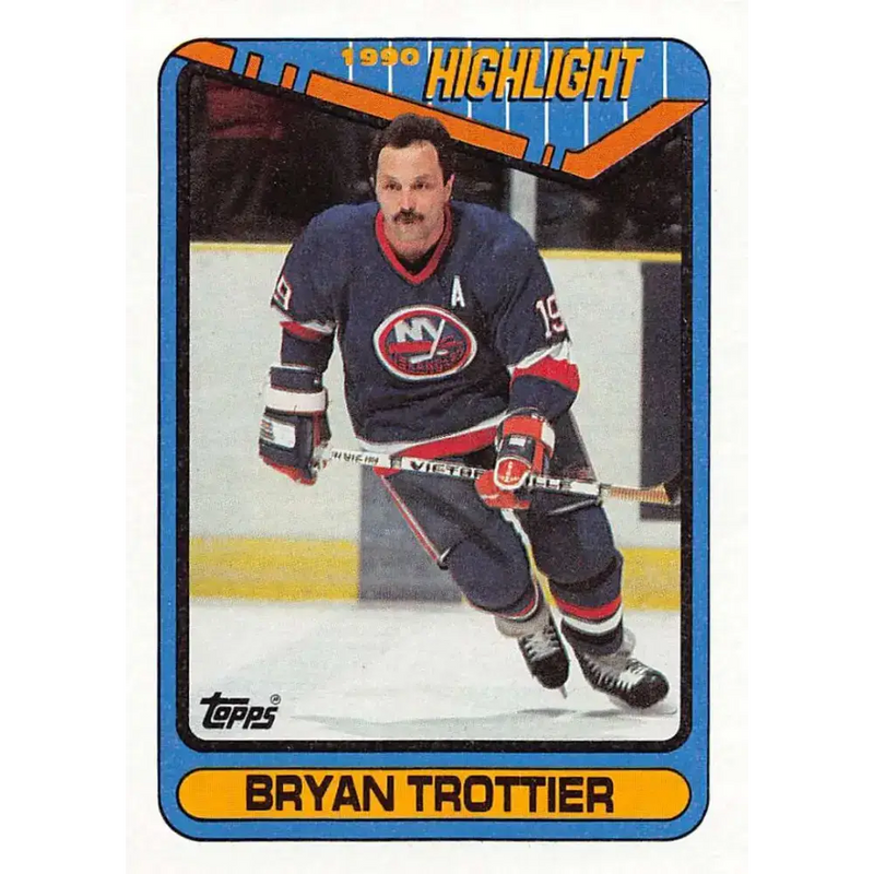 1990-91 Topps #6 Bryan Trottier NM-MT Hockey Card - Hockey Card Single