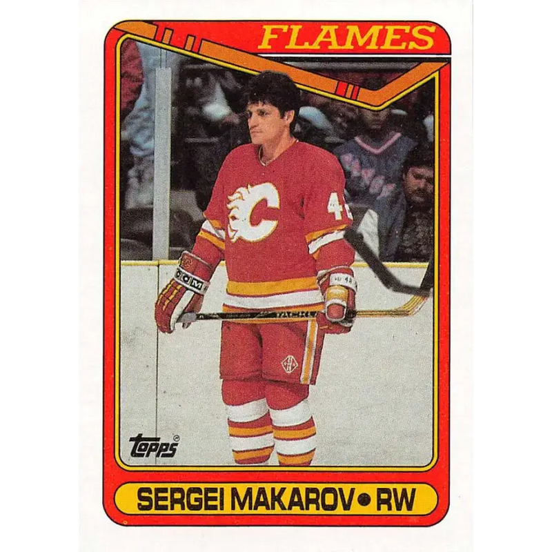 1990-91 Topps #60 Sergei Makarov NM-MT RC Rookie Hockey Card - Hockey Card Single
