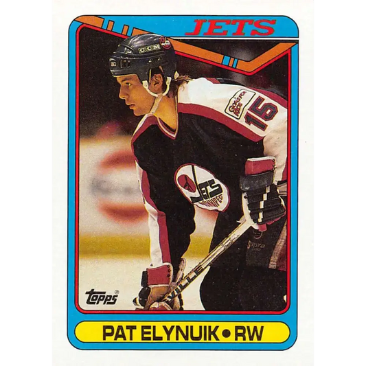 1990-91 Topps #71 Pat Elynuik NM-MT Winnipeg Jets Hockey Card