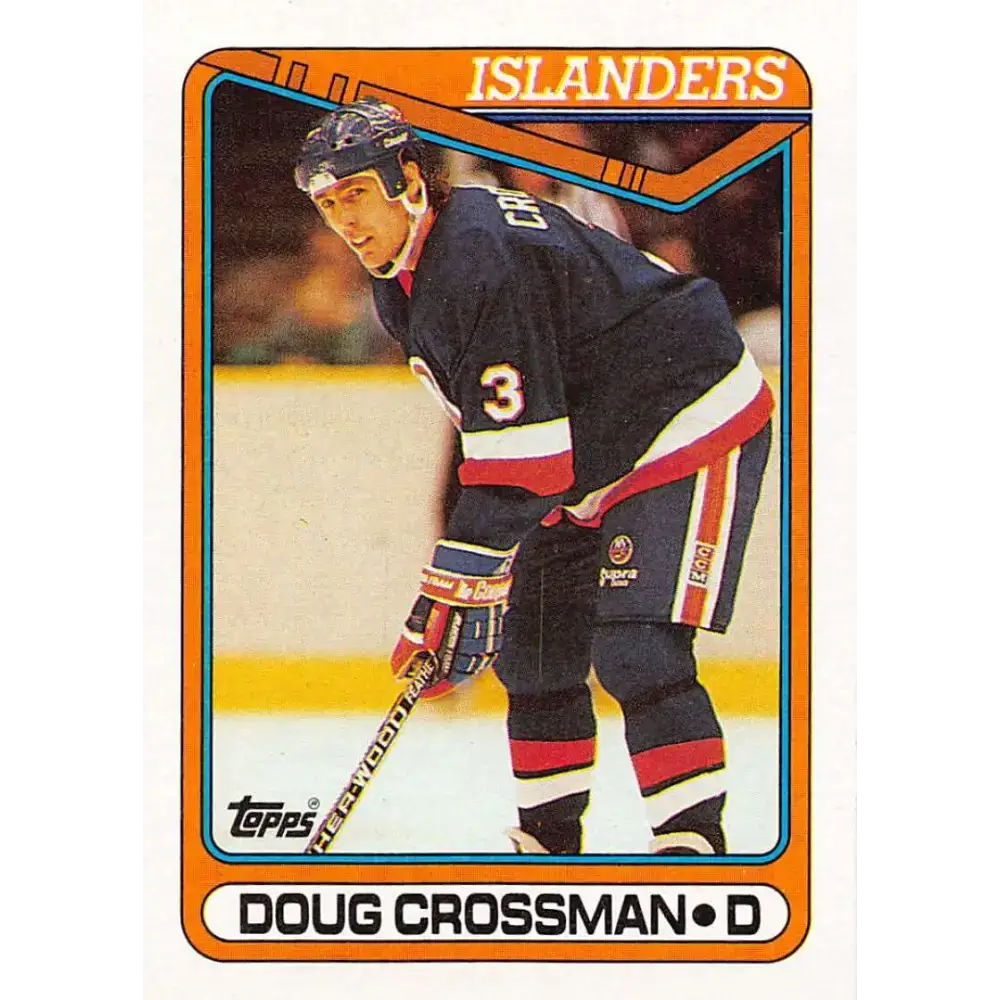 1990-91 Topps #72 Doug Crossman NM-MT Hockey Card - Hockey Card Single