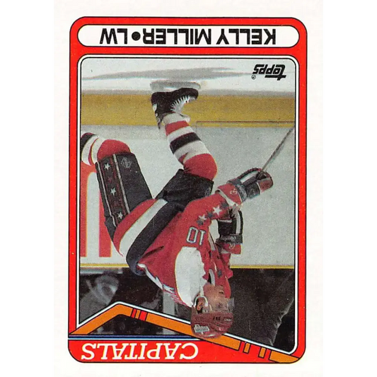 1990-91 Topps #81 Kelly Miller NM-MT Washington Capitals Hockey Card