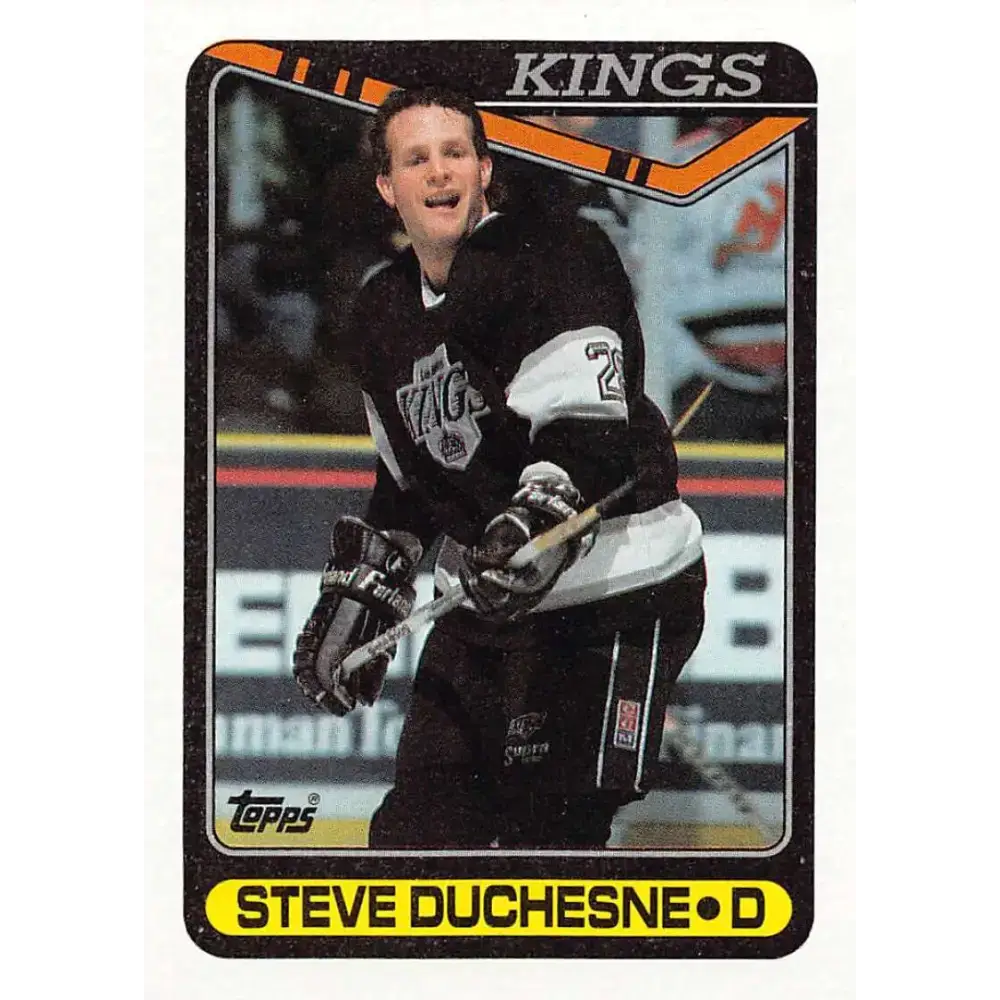 1990-91 Topps #86 Steve Duchesne NM-MT Los Angeles Kings Hockey Card