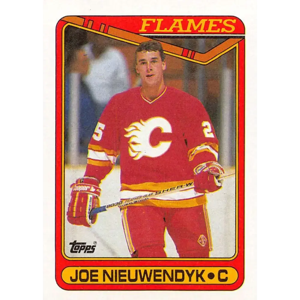 1990-91 Topps #87 Joe Nieuwendyk NM-MT Calgary Flames Hockey Card - Hockey Card Single